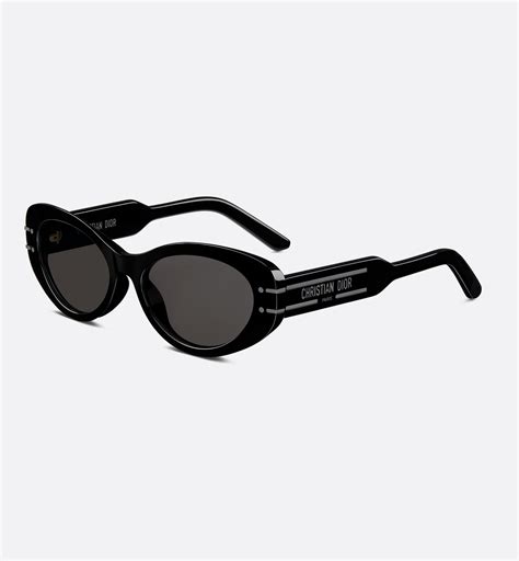 DiorSignature B8U Black Oval Sunglasses .